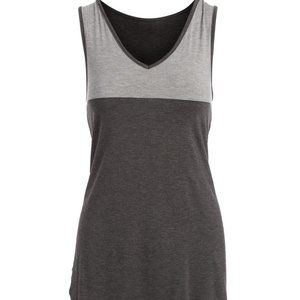 Gray V-Neck Tank